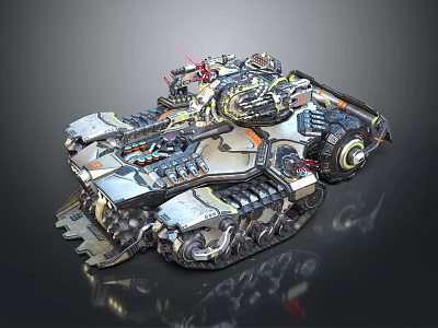 INDUSTRIAL LOFT sci-fi forklift earth shovel earth dredger earth dredger 3d model