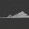 Futuristic Architectural Structure With Streamlined White Exterior And Teal Mesh Interior In Modern Curved Design