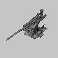 heavy anti-aircraft gun 3d model