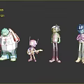 Colorful Characters And Creatures Figurines With Various Poses And Outfits