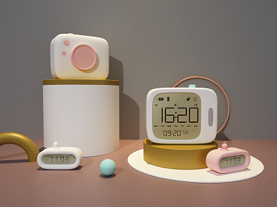 Modern alarm clock alarm clock home decoration desktop small gift model