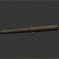 Antique Brass Cannon Barrel With Stand On Dark Background Surface Texture Patina