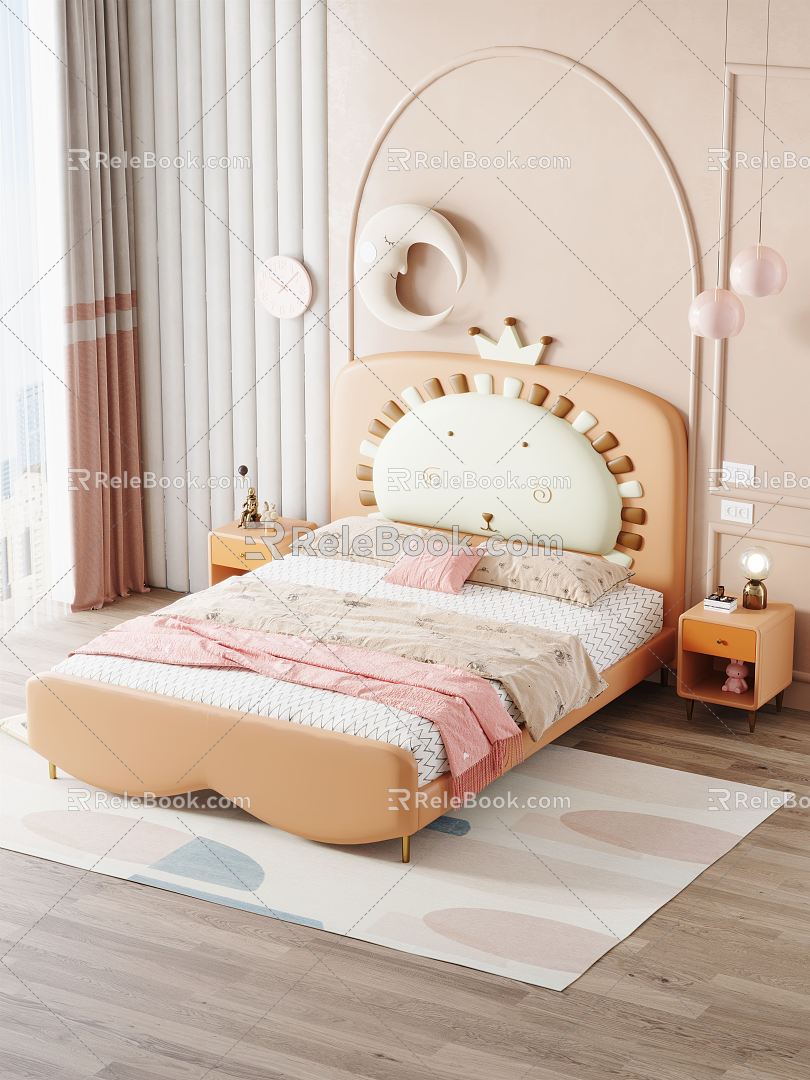 Modern Children's Bed 3d model