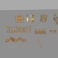 Wooden Playground Equipment Featuring Climbing Frames Balance Beams Slides and Rope Ladders