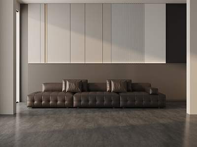 Modern three-seat sofa 3d model