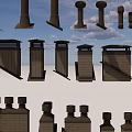 High Quality Hardware Tools Featuring Various Chimney Components And Designs 3d model
