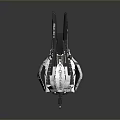 Futuristic Mechanical Sci Fi Device With White Metallic Finish And Intricate Geometric Structure
