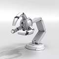 Smart Robotic Arm with Precision Mechanical Structure Articulated Joints and Stable Base 3d model