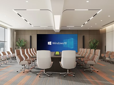 Modern Conference Room 3d model
