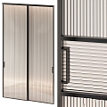 Modern Other Door Groove Interior Sliding Stripe 3d model