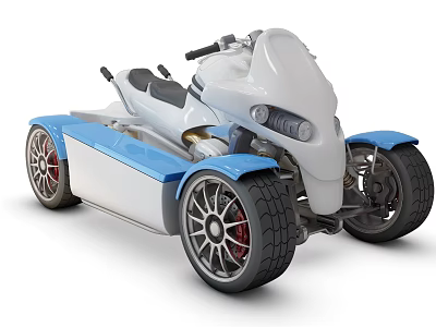 Modern Motorcycle 3d model