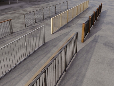 Modern Railing 3d model