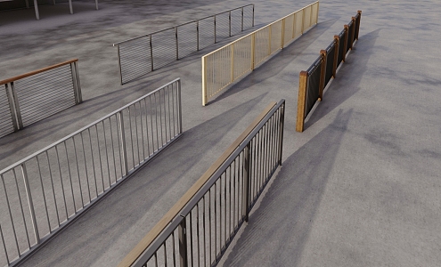 Modern Railing 3d model