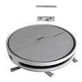 ILIFE White Circular Robotic Vacuum Cleaner With Automatic Cleaning And Charging Dock 3d model