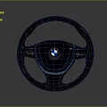 Premium Automotive Steering Wheel Part With BMW Logo And Leather Surface Design