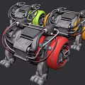 modern engine 3d model