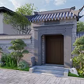 Traditional Chinese Garden Landscape With Pond Pavilion Courtyard And Lush Greenery