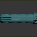 Futuristic Teal Gate Design With Mechanical Panels Circular Components Number 42 And Red Lights