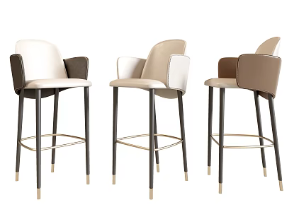 Modern Bar Chair 3d model