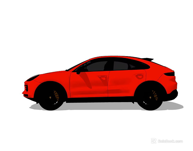 Red Sports SUV With Sleek Exterior Design And Modern Styling Features 3d model 