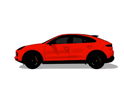 Red Sports SUV With Sleek Exterior Design And Modern Styling Features 3d model