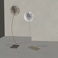 modern floor lamp feather floor lamp 3d model