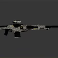 Modern submachine gun rifle semi-automatic rifle combat rifle campaign rifle 3d model