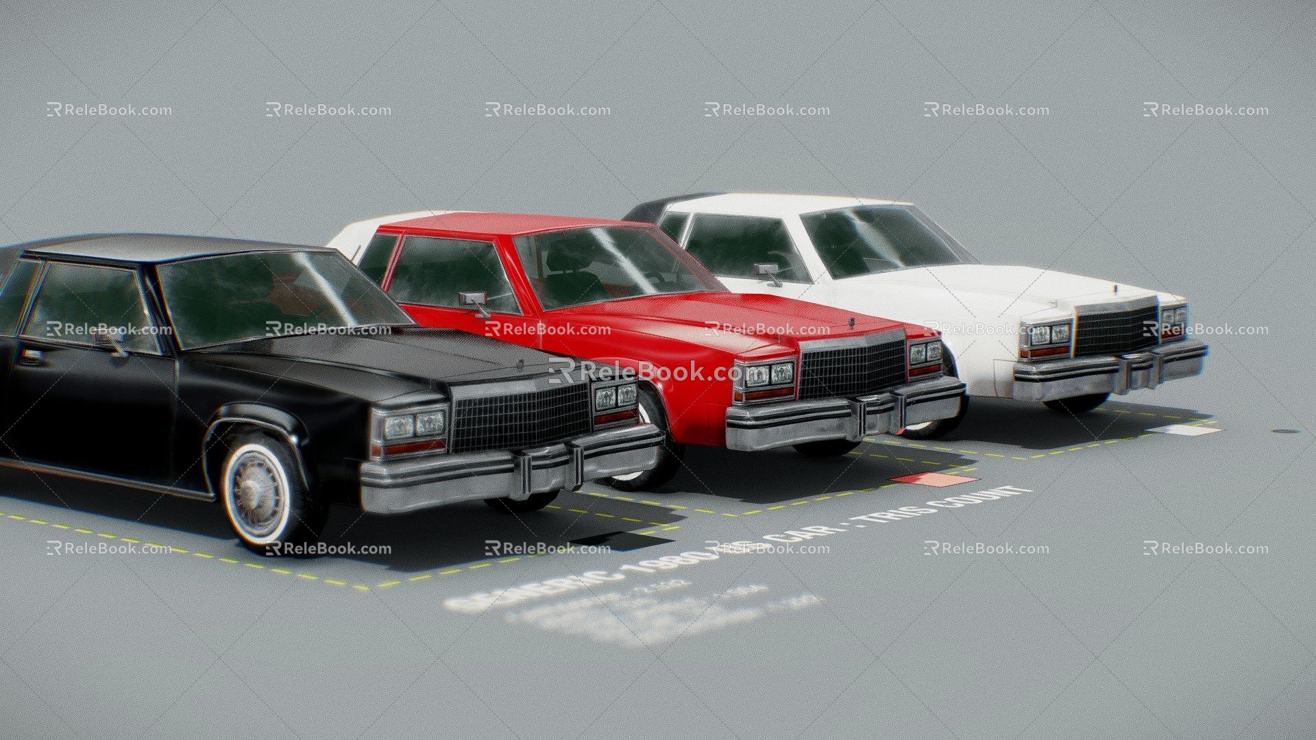 American Car 3d model