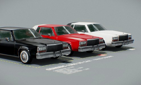 American Car 3d model