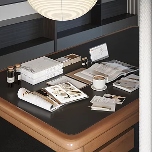 Modern Books Ornaments 3d model