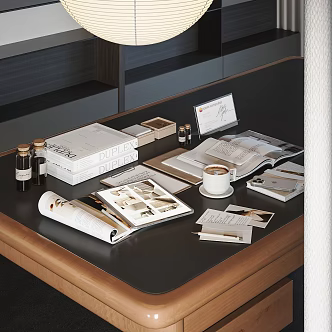 Modern Books Ornaments 3d model