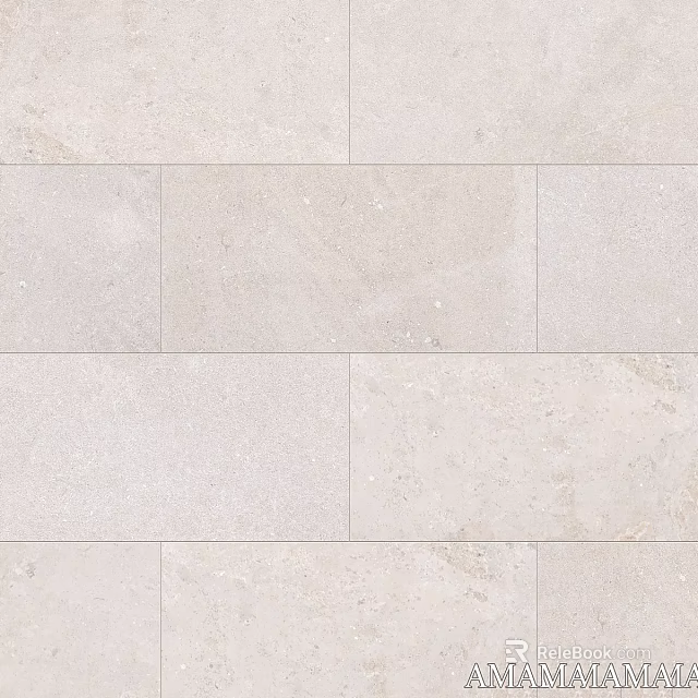 Light Colored Natural Texture Tiles With Interlocking Design For Wall And Floor Construction 3d model 