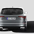 Silver Modern SUV with Sleek Lines Black Wheels and Stylish Design