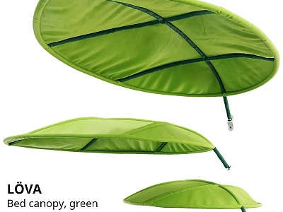 LÖVA Green Bed Canopy Design For Bedroom Decoration And Style 3d model