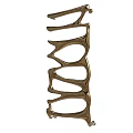 Golden Modern Decorative Sculpture With Hollow Unique Shape And Smooth Surface