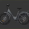 Gray Electric Bike With Large Tires Rear Rack And Modern Off Road Design