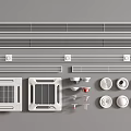 Various Air Conditioner Vents Linear Square Circular Grille Designs And Parts