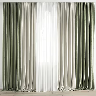 Modern Curtains 3d model