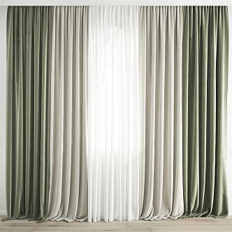 Modern Curtains 3d model