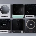 Different Styles of Induction Cooktops As Modern Kitchen Appliances With Various Designs