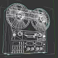 TEAC A3340S Vintage Reel to Reel Tape Recorder With Wooden Panel And Dials