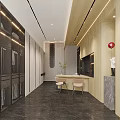 Modern Walk-in Closet Interior Design With Wooden Elements Black Floor Clothing Racks And Dressing Stools