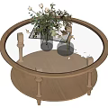 Log wind coffee table 3d model