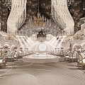 Modern Ballroom 3d model