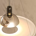 Modern Metallic Pendant Light With Silver Shade And Hanging Design For Interior Decor