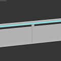Spacecraft Dual Display Panel With Blue Light Strip For Cosmic Exploration