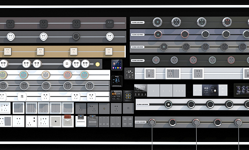 Modern Switch Socket 3d model