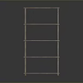 Iron frame large iron frame iron frame house factory industrial iron frame iron ladder rigid ladder work frame rigid scaffold 3d model