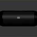 Black Portable Bluetooth Speaker with Sleek Design and Wireless Audio Functionality