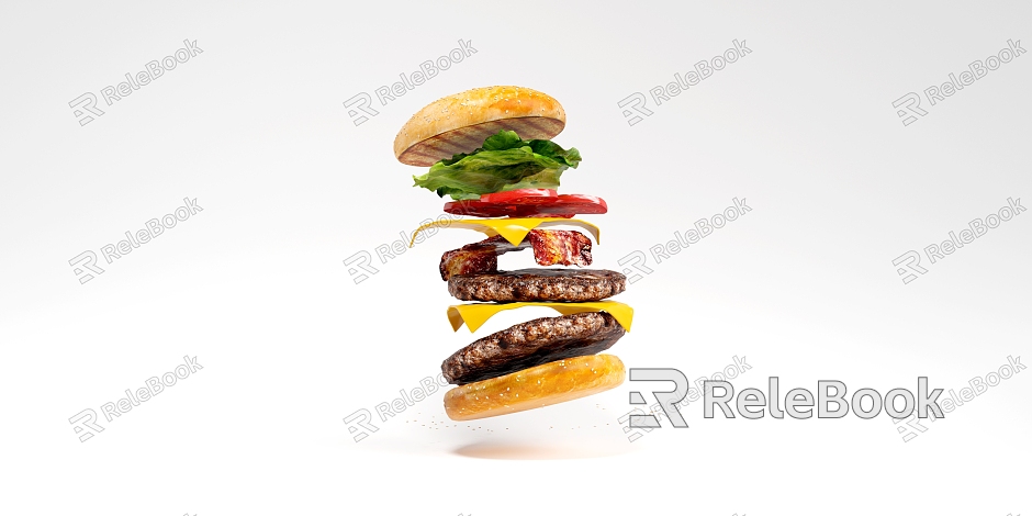 Modern Burger Creative Suspension model